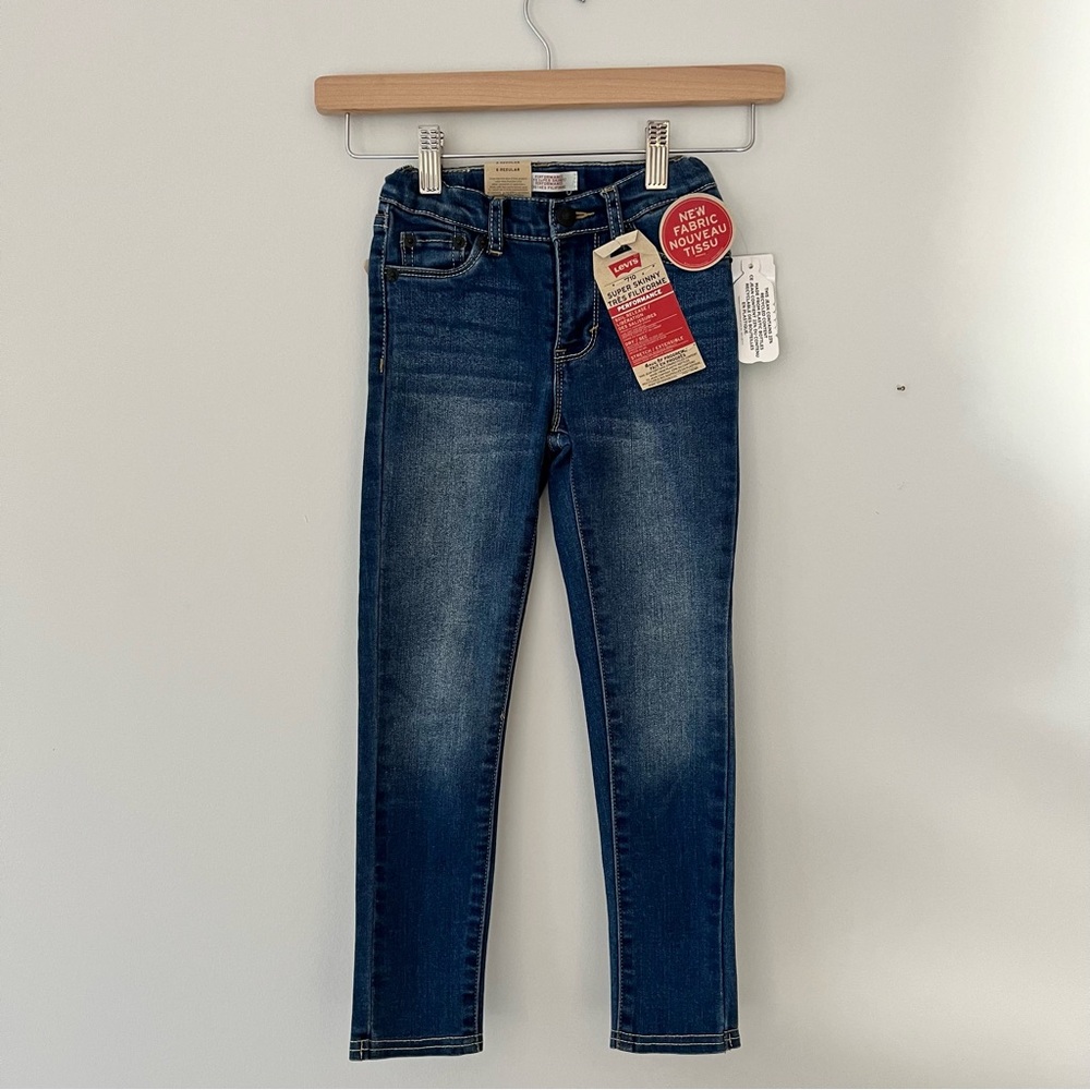 Levis girls skinny jeans